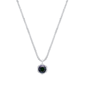 Saffron 1ctw. Rainbow Moissanite Diamond Halo Pendant Necklace - image 1