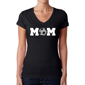 Womens LA Pop Art Soccer Mom - Word Art V-Neck T-Shirt - image 1
