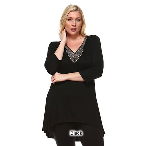 Plus Size White Mark Luna Tunic Top