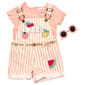 Toddler Girl Little Lass(R) 2pc. Shortalls Set with Sunglasses - image 1