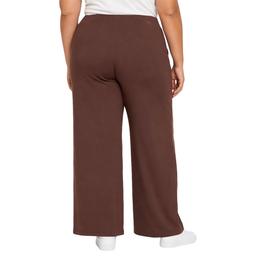 Plus Size Runway Ready Soft Wide Leg Pull On Casual Pants