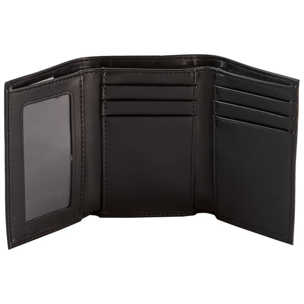 Mens Nine West Trifold Watkins Nappa Wallet - Black