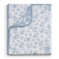 Greenland Home Fashions(tm) Blue Toile Classic Floral Throw Blanket - image 1