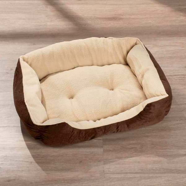 Comfortable Pet Plush Square Cuddler Pet Bed - image 