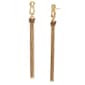 Steve Madden Signature Logo Fringe Earrings - image 1