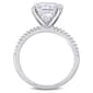 Gemstone Classics™ 14kt. White Gold Moissanite & Diamond Ring - image 4