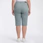 Plus Size Tailormade 5 Pocket Solid Capri Pants - image 4