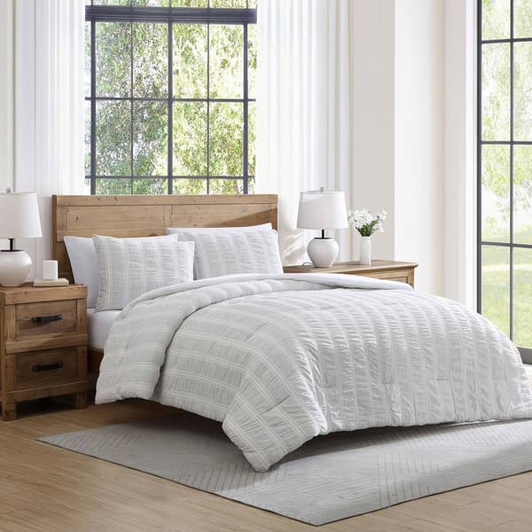 Tahari Aria Seersucker Stripe 3pc. Comforter Set - Boscov's