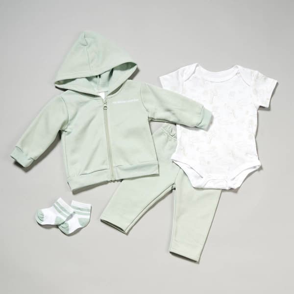 Baby Unisex &#40;NB&#41; Lila & Jack 4pc. Safari Hoodie Set - image 