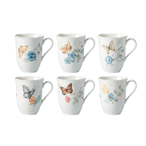 Lenox® Butterfly Meadow® Mugs - Set of 6 - image 