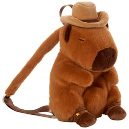 Girls Carried Away by Stepping Stones Cowboy Capybara Backpack