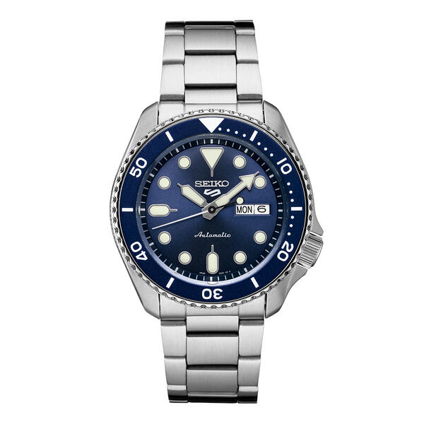 Mens Seiko 5 Stainless Steel Sports Watch - SRPD51 - image 
