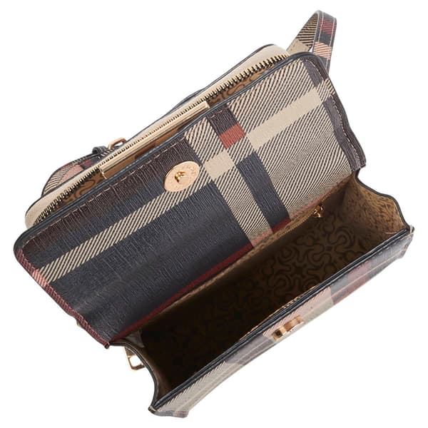 DS Fashion NY Organizer Plaid Crossbody