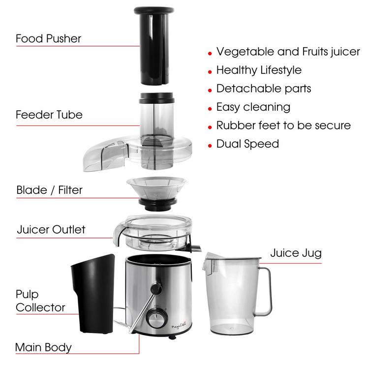 MegaChef Wide Mouth Juice Extractor