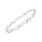 Haus of Brilliance Sterling Silver Diamond Infinity Link Bracelet - image 2