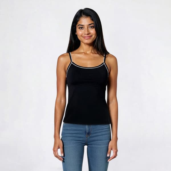 Juniors Cotton Candy Adjustable Strap Butter Pipe Cami