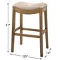 New Ridge Home Goods Sadie Natural Wood Bar-Height Barstool - image 5