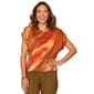 Womens Democracy Dolman Sleeve Printed Knit Top - image 1
