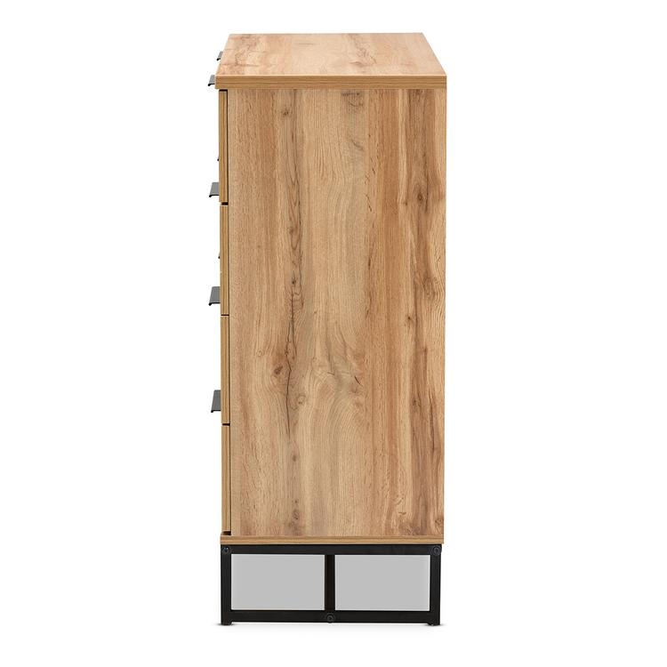Baxton Studio Reid Modern and Contemporary 4 Drawer Dresser