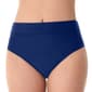 Womens American Beach Solid Shaper High Waist Swim Bottoms - image 1