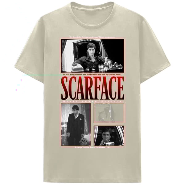 Young Mens Scarface American Dream Graphic Tee - image 