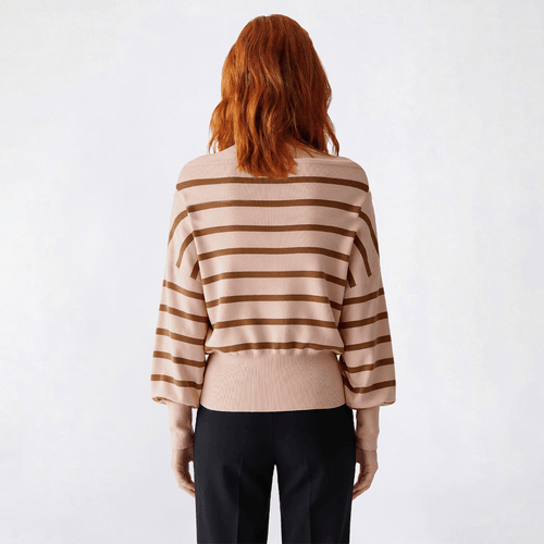 Juniors Heart N Crush Cuddle Off The Shoulder Stripe Sweater
