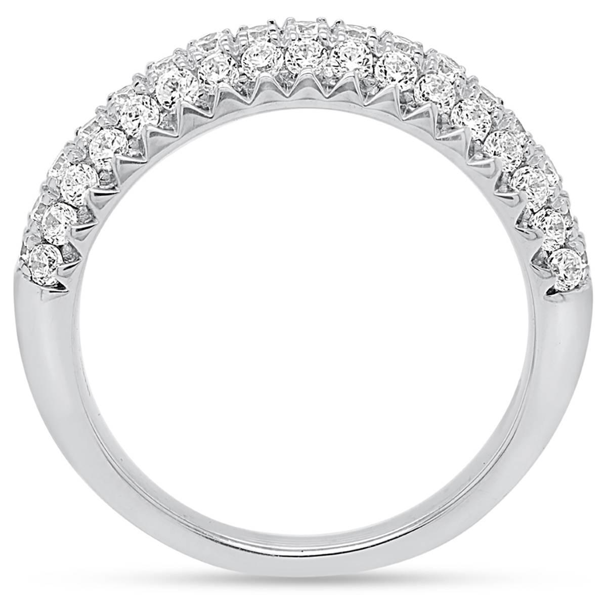 Nova Star® Sterling Silver Lab Grown Diamond Ring