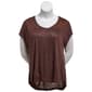 Plus Size French Laundry Short Dolman Sleeve Floral Tee - image 1