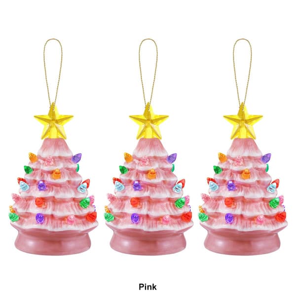 Mr. Christmas 3pc. Nostalgic Ceramic Tree Ornaments