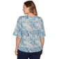 Plus Size Skye’s the Limit Fresh Start 3/4 Sleeve Abstract Tee - image 2
