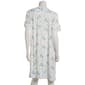 Womens Elegant Dreams Short Sleeve Ruffle Floral Nightgown - image 3