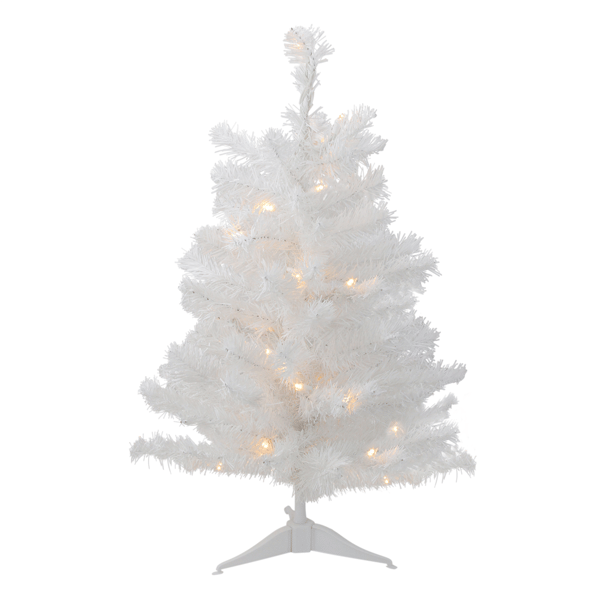Northlight 2ft. Pre-Lit Snow White Artificial Christmas Tree