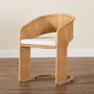 bali & pari Palm Bohemian Light Honey Rattan Dining Chair - image 9