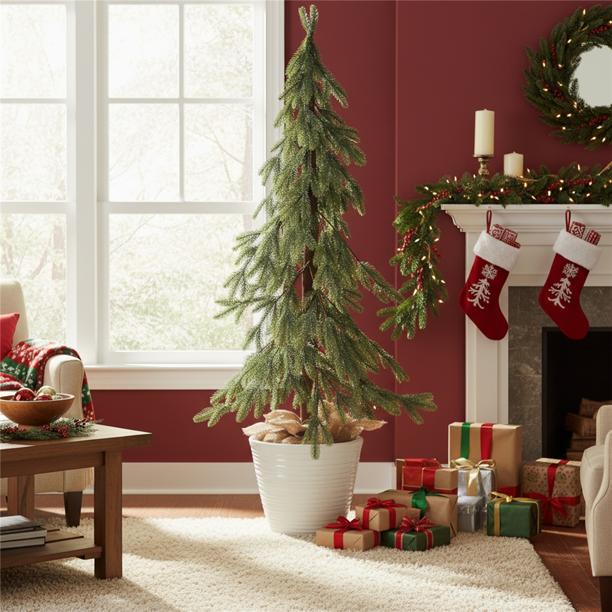 Northlight 5ft. Artificial Downswept Pine Christmas Tree