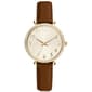 Womens Gold-Tone Champagne Sunray Dial Watch - 15000G-07-A16 - image 1