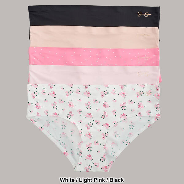 Womens Jessica Simpson 5pk. Floral Micro Hipster Panties JS81057 - image 