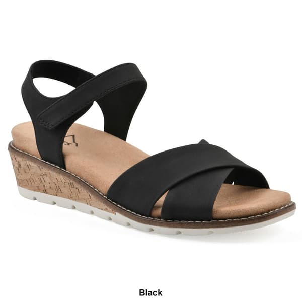 Womens Cliffs by White Mountain Tinna Wedge Sandals