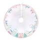 National Tree Village Scene White Velvet Tree Skirt w/ Embroidery - image 1