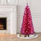 Puleo International 4.5ft. Pre-Lit Tinsel Christmas  Tree - image 2