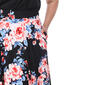 Plus Size White Mark Tasmin Floral Flare Midi Skirt - image 6