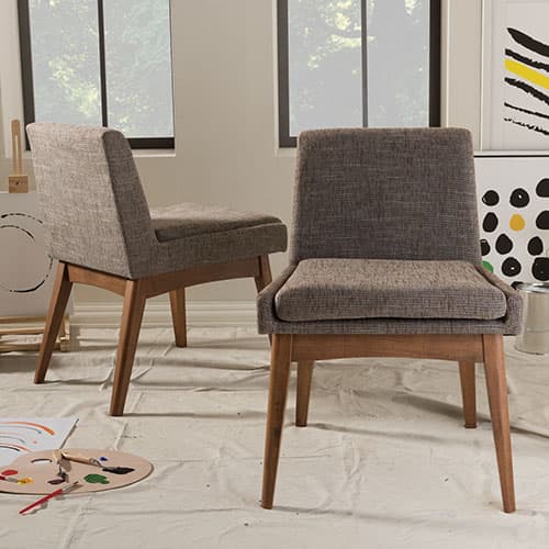 Baxton Studio Nexus 2pc. Upholstered Dining Side Chair Set