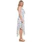 Juniors No Comment Asymmetrical Floral Mesh Midi-Slip Dress - image 3