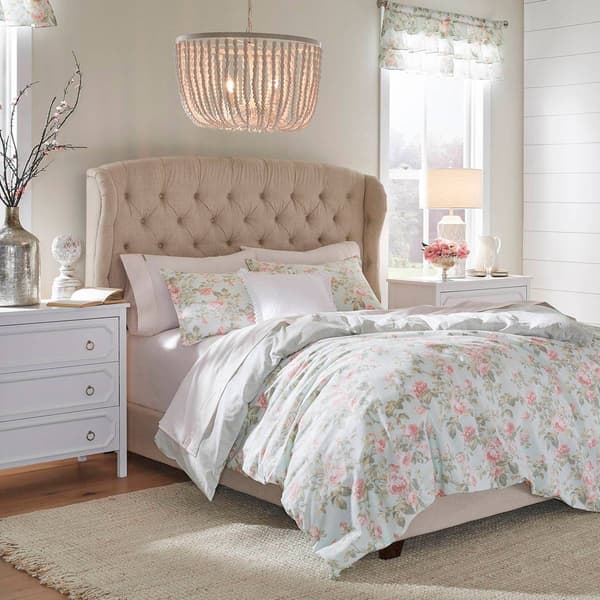 Laura Ashley Madelynn Cotton Reversible Duvet Cover Set