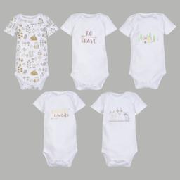 Baby Boy (NB-9M) MiracleWear(R) Woodland Print 5pk. Bodysuits