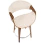 LumiSource Curvini Mid-Century Modern Counter Stools - Set of 2 - image 5