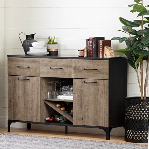 South Shore Valet Buffet with Wine Storage - image 