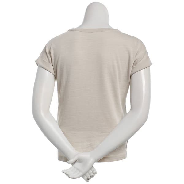 Womens Preswick & Moore® Extend Cuff Sleeve Slub Tee