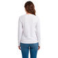 Petite Architect® Long Sleeve Ribbed Button Shoulder Tee - image 2