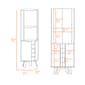 FM FURNITURE Grace Macadamia Corner Bar Cabinet - image 6