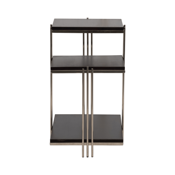 Sagebrook Home Metal & Mango Wood Three-Tier Accent Table